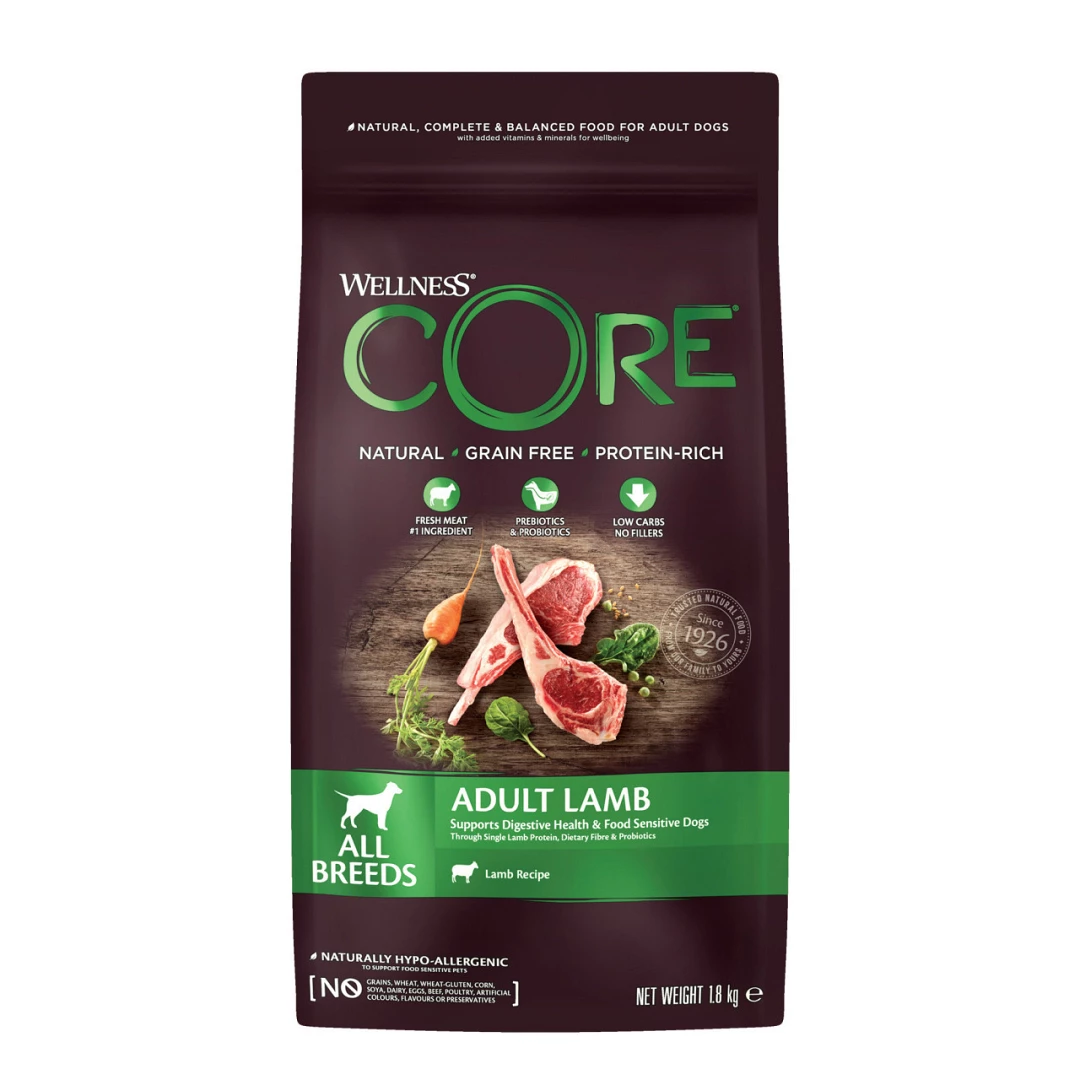Wellness CORE Hondenvoer Adult Lamb 1,8 Kg 1 Wellness CORE Hondenvoer Adult Lamb 1,8 Kg