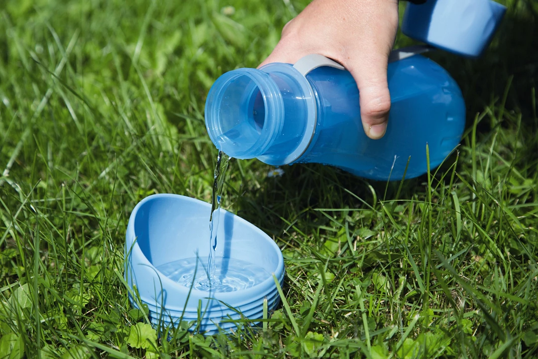 Beeztees Draagbare Drinkset Aventura Blauw 850 Ml 4 Beeztees Draagbare Drinkset Aventura Blauw 850 Ml - Afbeelding 4