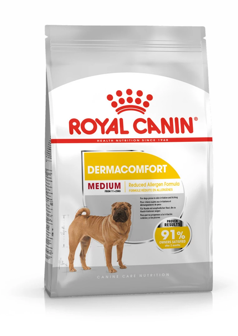 Royal Canin Hondenvoer Derma-comfort Medium 3 Kg 1 Royal Canin Hondenvoer Derma-comfort Medium 3 Kg