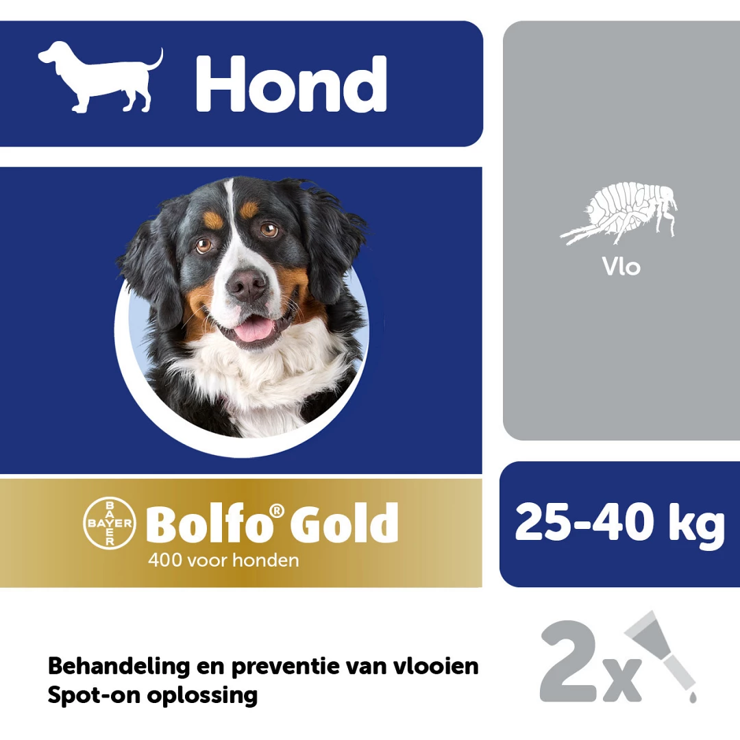 Bolfo Gold 400 Hond 2 Pipetten 2 Bolfo Gold 400 Hond 2 Pipetten - Afbeelding 2