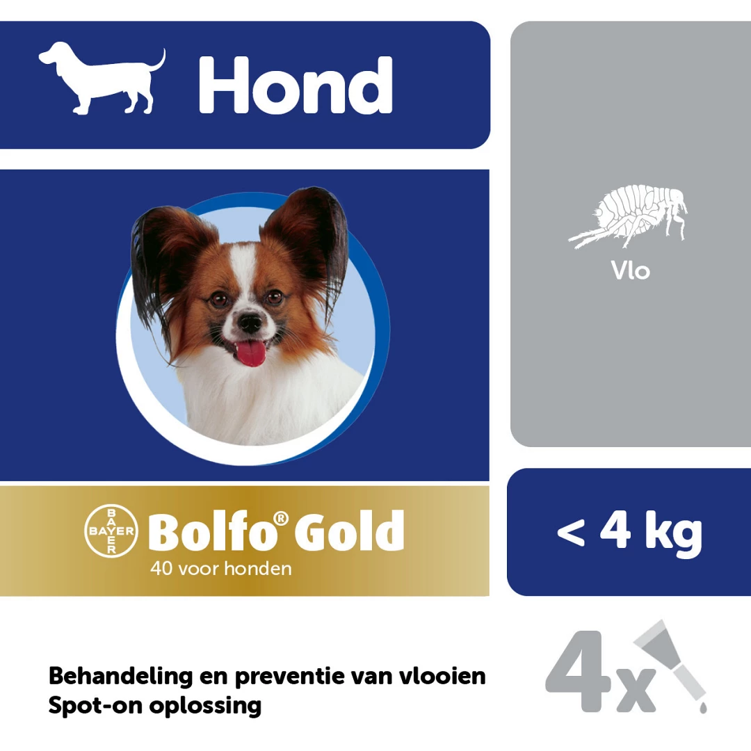 Bolfo Gold 40 Hond 4 Pipetten 2 Bolfo Gold 40 Hond 4 Pipetten - Afbeelding 2
