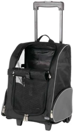 TRIXIE Trolley Hond Zwart/grijs