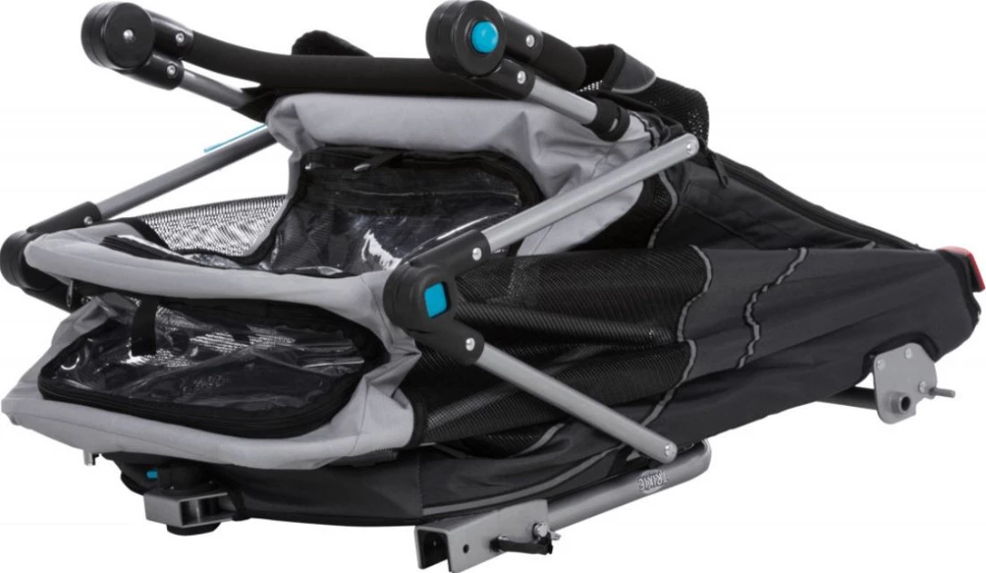 TRIXIE Opvouwbare Hondenfietskar Grijs 2 TRIXIE Opvouwbare Hondenfietskar Grijs - Afbeelding 2