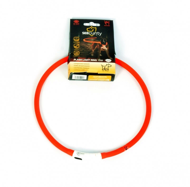 Duvo Lichthalsband Siliconen Rood 3 Duvo Lichthalsband Siliconen Rood - Afbeelding 3