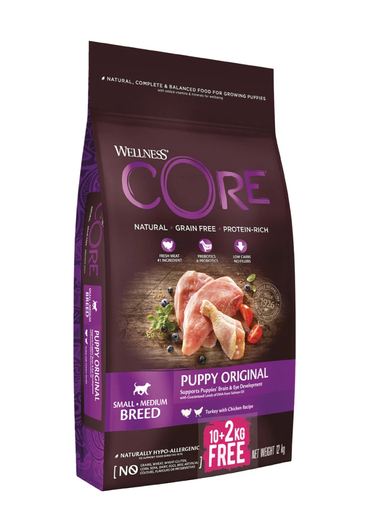 Wellness CORE Hondenvoer Puppy 10 + 2 Kg 1 Wellness CORE Hondenvoer Puppy 10 + 2 Kg