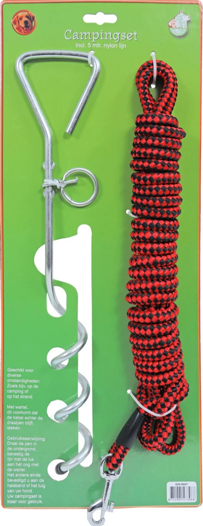 Boon Campingset 5 Mtr Lijn En Draaipen -Huisdierbenodigdheden Verkoop 2024 8712901273088
