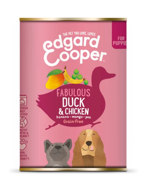 Edgard & Cooper Hondenvoer Puppy Eend En Kip 400 Gr -Huisdierbenodigdheden Verkoop 2024 EAN 5425039485324 EC Puppy DuckChicken Tin 400g Export