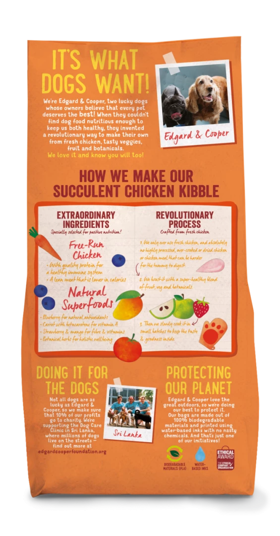 Edgard & Cooper Hondenvoer Adult Kip 12 Kg 2 Edgard & Cooper Hondenvoer Adult Kip 12 Kg - Afbeelding 2