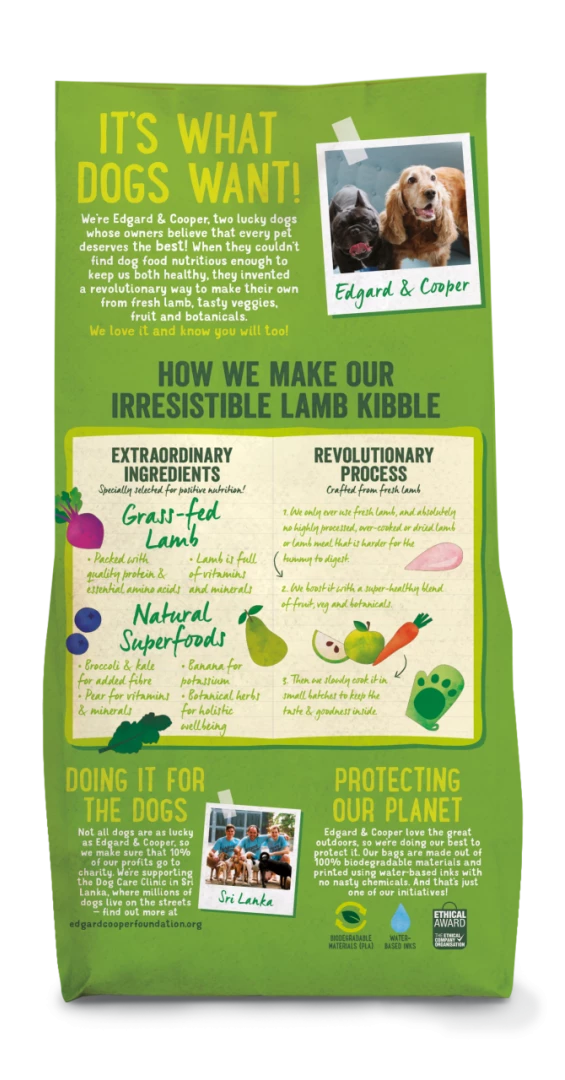 Edgard & Cooper Hondenvoer Adult Graslam 7 Kg 2 Edgard & Cooper Hondenvoer Adult Graslam 7 Kg - Afbeelding 2