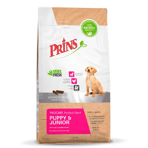 Prins Hondenvoer ProCare Puppy & Junior Perfect Start 7,5 Kg 1 Prins Hondenvoer ProCare Puppy & Junior Perfect Start 7,5 Kg