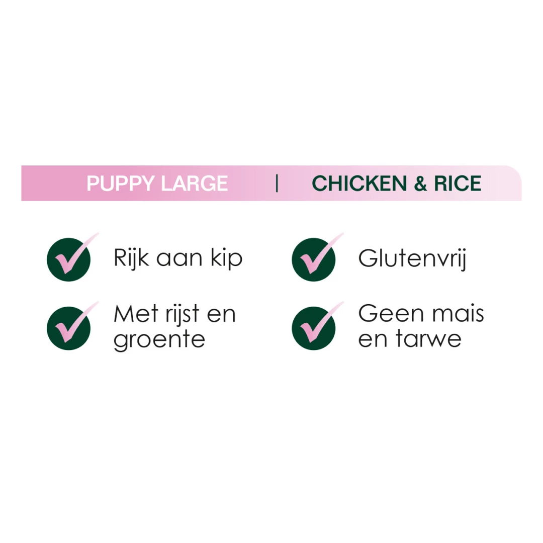 Premium Care Original Puppy Large Chicken & Rice 12 Kg 2 Premium Care Original Puppy Large Chicken & Rice 12 Kg - Afbeelding 2