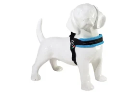 Tre Ponti Hondentuig Mesh Fibbia Reflective Verstelbaar Lichtblauw