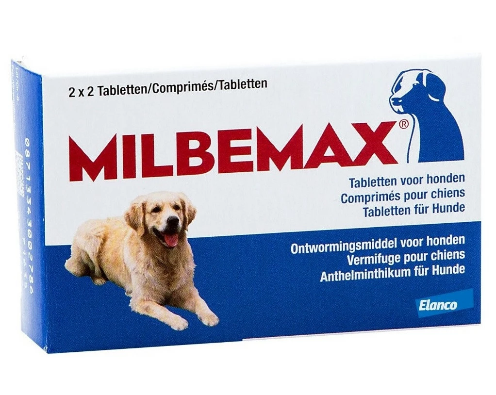 Milbemax Tabletten Hond 10 - 75 Kg 4 St 1 Milbemax Tabletten Hond 10 - 75 Kg 4 St